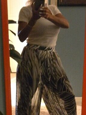 Palazzo Mesh Pants